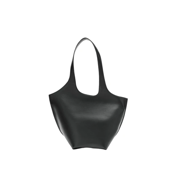 The Attico La Scoop Shoulder Bag in Black | Shoulder & Crossbody Bags | Coveti