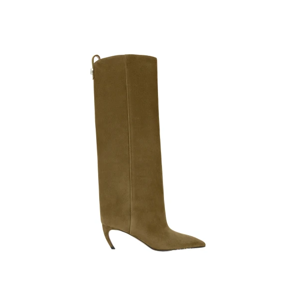 The Attico Lea Boots in Military Green | Boots | Coveti