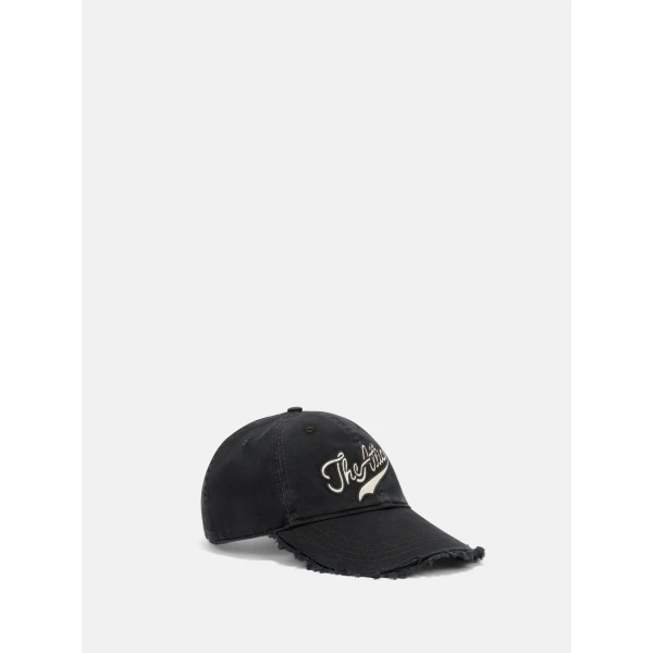 The Attico Logo Baseball Cap in Black | Hats | Coveti