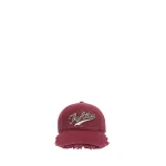 The Attico Logo Baseball Cap in Burgundy | Hats | Coveti