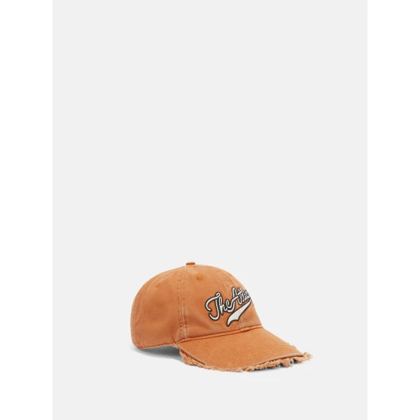 The Attico Logo Baseball Cap in Camel | Hats | Coveti