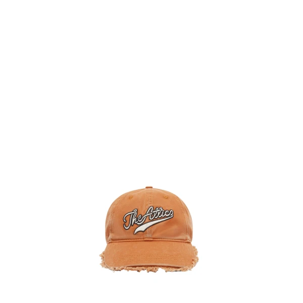 The Attico Logo Baseball Cap in Camel | Hats | Coveti