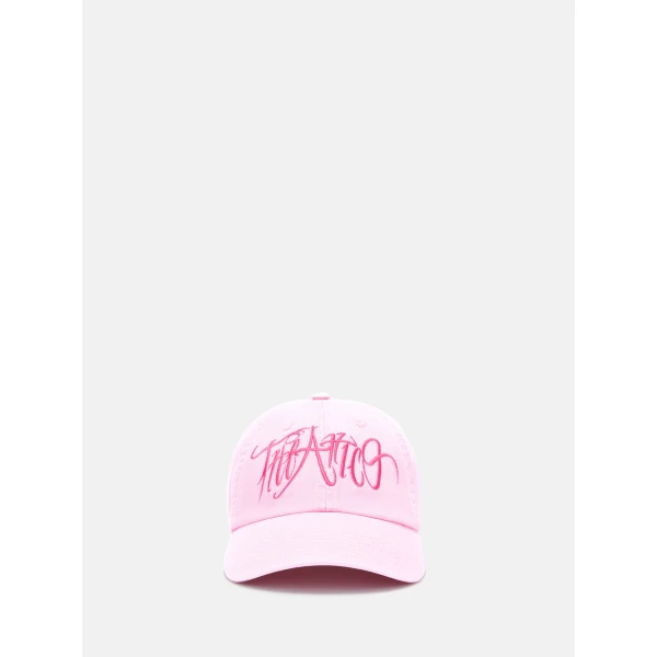 The Attico Logo Baseball Cap in Faded Pink | Hats | Coveti