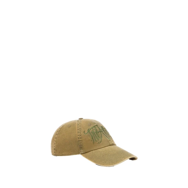 The Attico Logo Baseball Cap in Military Green | Hats | Coveti