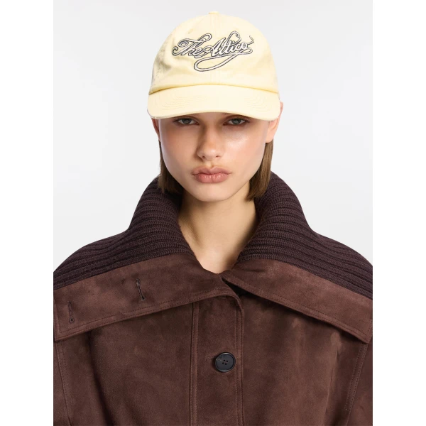 The Attico Logo Baseball Cap in Safari | Hats | Coveti