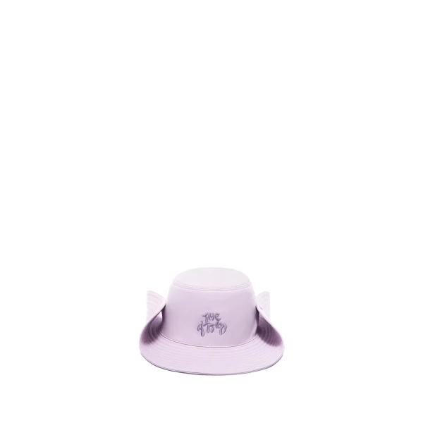 The Attico Logo Bucket Cap in Faded Violet | Hats | Coveti
