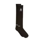 The Attico Long Socks in Black and White | Accessories | Coveti