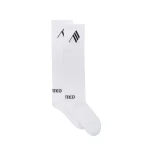 The Attico Long Socks in Milk and Black | Accessories | Coveti