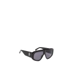 The Attico Milano Sunglasses in Black Silver and Grey | Sunglasses | Coveti