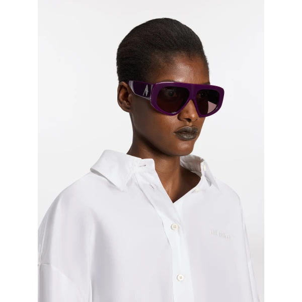 The Attico Milano Sunglasses in Mauve | Sunglasses | Coveti