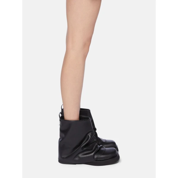 The Attico Mini Robin Combat Boots in Black | Boots | Coveti
