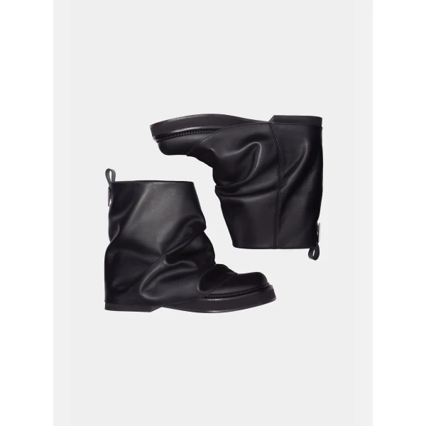 The Attico Mini Robin Combat Boots in Black | Boots | Coveti