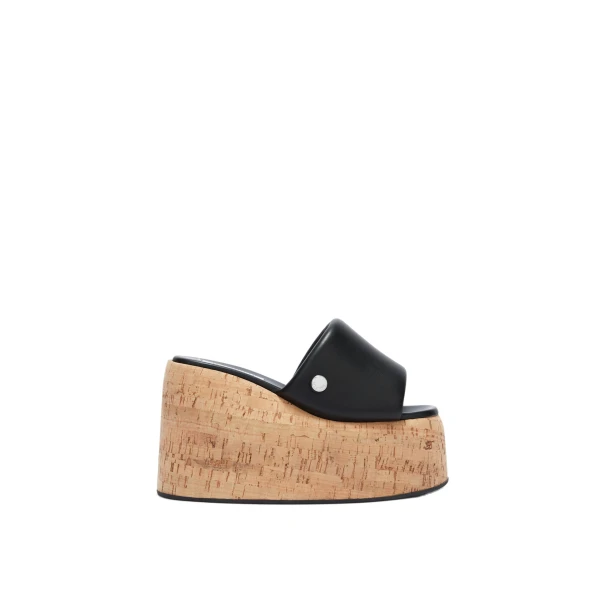 Mochi Flatform Sandals in Black
