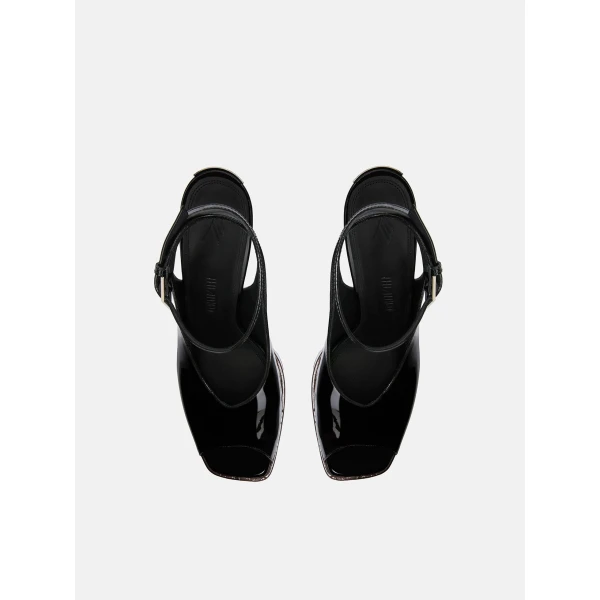 The Attico Ornella Sandals in Black and Brown | Sandals | Coveti