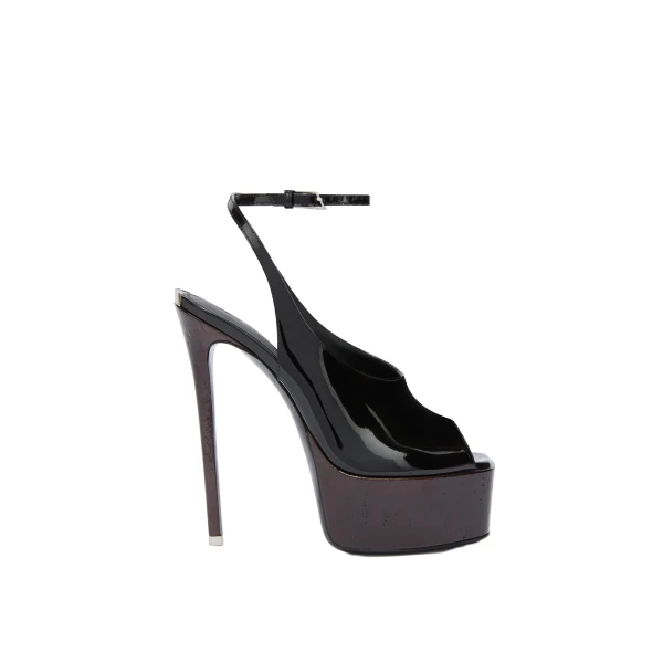 The Attico Ornella Sandals in Black and Brown | Sandals | Coveti