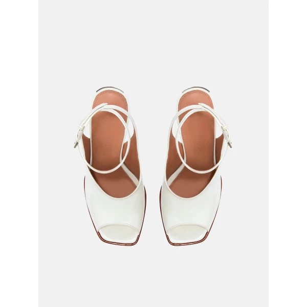 The Attico Ornella Sandals in White | Sandals | Coveti