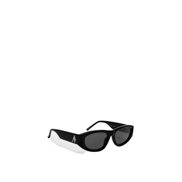 Rectangular Sunglasses in Black and Silver