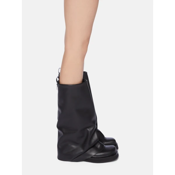 The Attico Robin Combat Boots in Black | Boots | Coveti