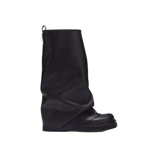 The Attico Robin Combat Boots in Black | Boots | Coveti