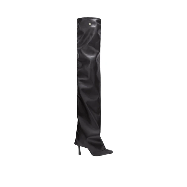 The Attico Robin OTK Thigh-High Boots in Black | Boots | Coveti