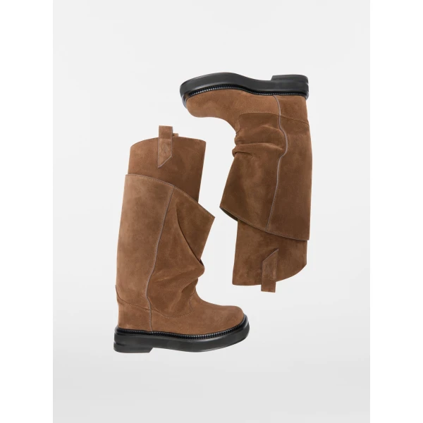 The Attico Robin Passeggiata Combat Boots in Brown | Boots | Coveti