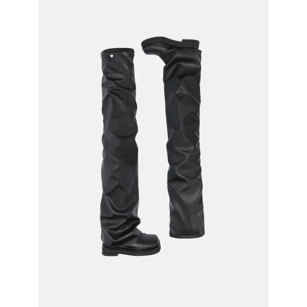 The Attico Robin Thigh-High Boots in Black | Boots | Coveti