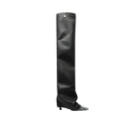 The Attico Robin Thigh-High Boots in Dark Grey | Boots | Coveti