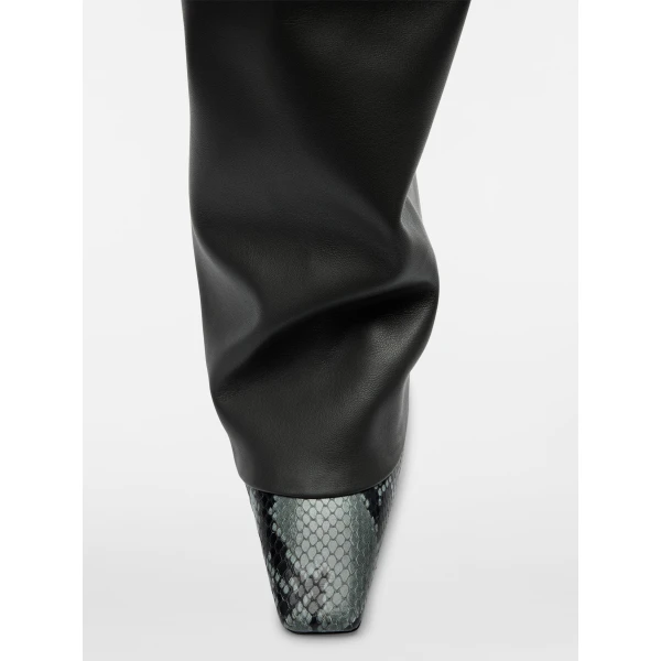 The Attico Robin Thigh-High Boots in Dark Grey | Boots | Coveti