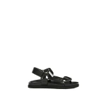 The Attico Salinas Flatform Sandals in Black | Flats | Coveti