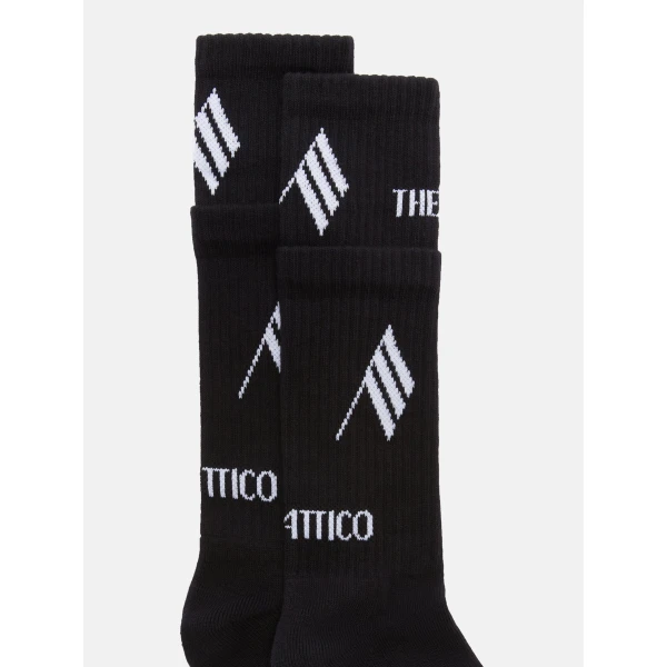 The Attico Socks in Black and White | Accessories | Coveti
