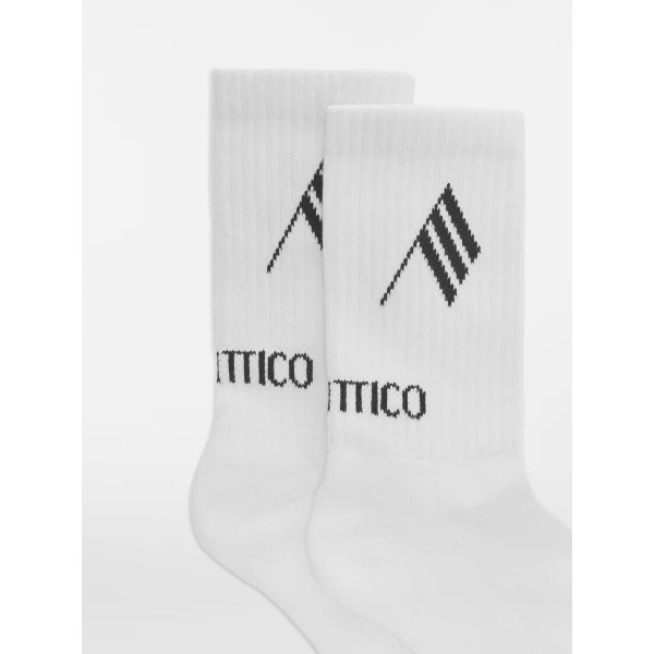 The Attico Socks in Milk and Black | Accessories | Coveti