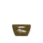 The Attico Via dei Giardini 15 Tote Bag in Military Green | Totes & Top-Handle Bags | Coveti