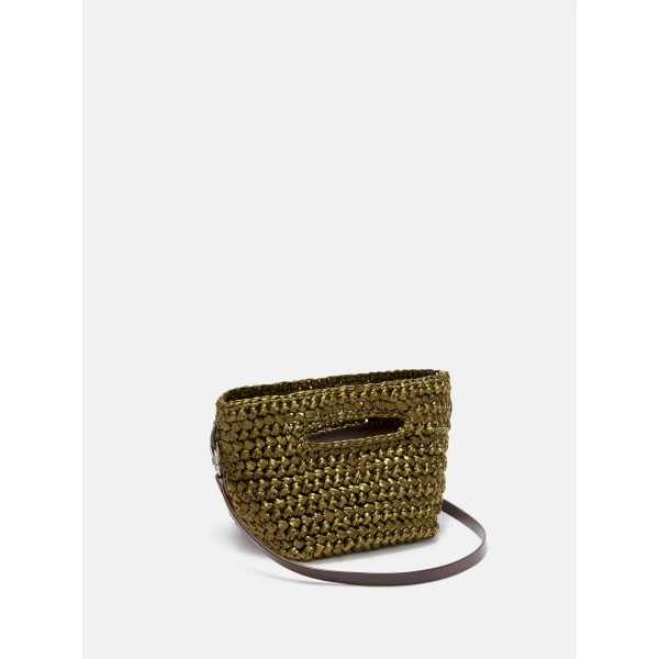 The Attico Via dei Giardini 15 Tote Bag in Military Green | Totes & Top-Handle Bags | Coveti