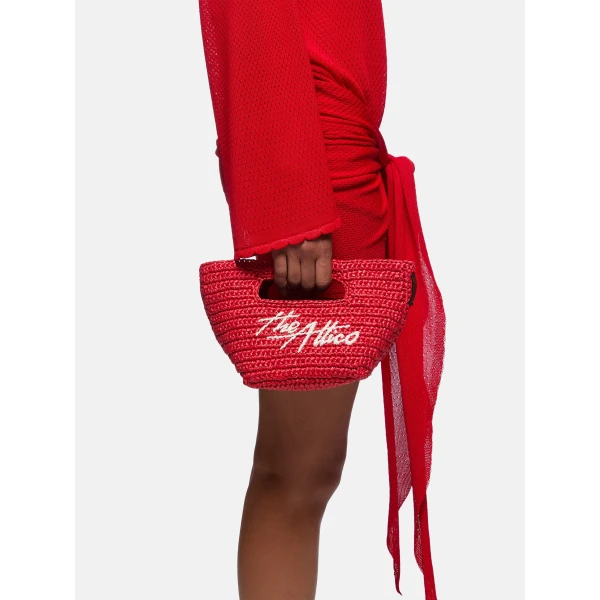 The Attico Via dei Giardini 15 Tote Bag in Red | Totes & Top-Handle Bags | Coveti