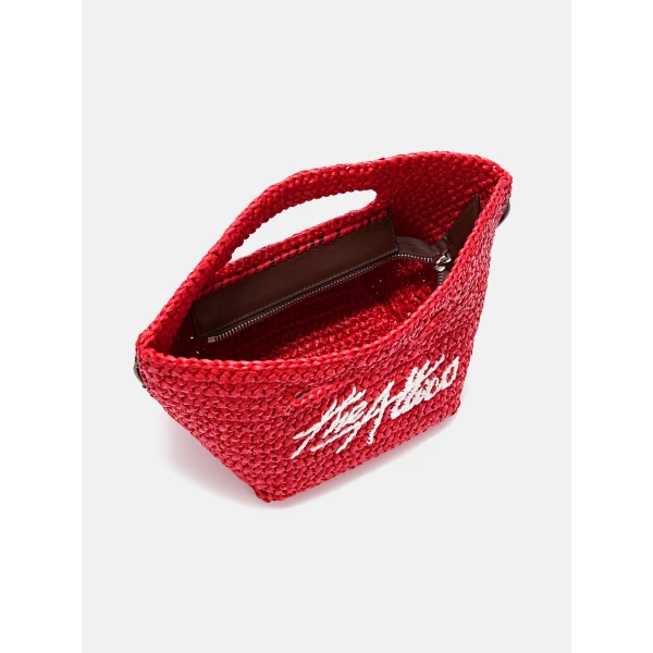 The Attico Via dei Giardini 15 Tote Bag in Red | Totes & Top-Handle Bags | Coveti