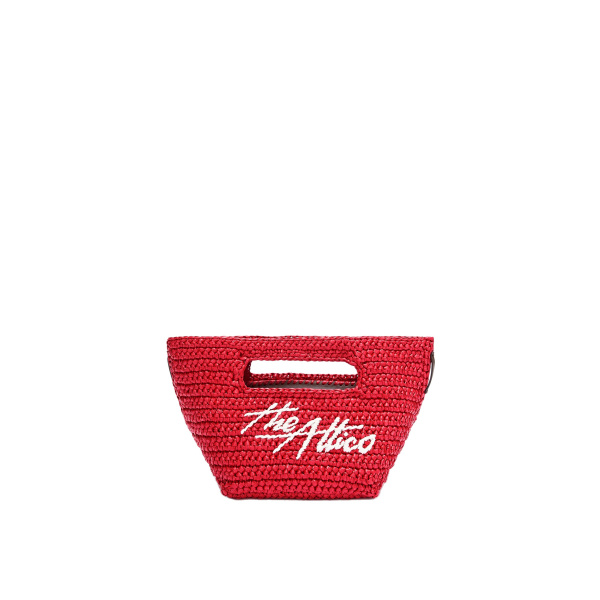 The Attico Via dei Giardini 15 Tote Bag in Red | Totes & Top-Handle Bags | Coveti
