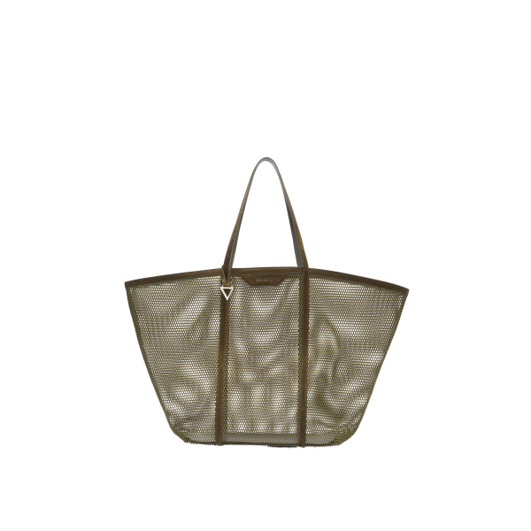 The Attico Via del Mare Tote Bag in Military Green | Totes & Top-Handle Bags | Coveti