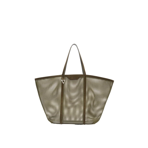 The Attico Via del Mare Tote Bag in Military Green | Totes & Top-Handle Bags | Coveti