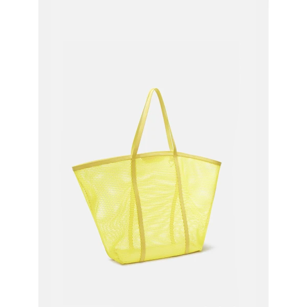 The Attico Via del Mare Tote Bag in Yellow | Totes & Top-Handle Bags | Coveti