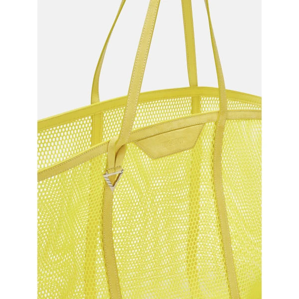 The Attico Via del Mare Tote Bag in Yellow | Totes & Top-Handle Bags | Coveti