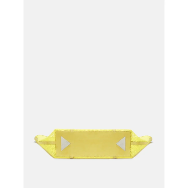 The Attico Via del Mare Tote Bag in Yellow | Totes & Top-Handle Bags | Coveti