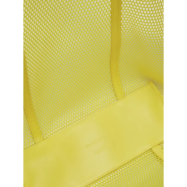 The Attico Via del Mare Tote Bag in Yellow | Totes & Top-Handle Bags | Coveti
