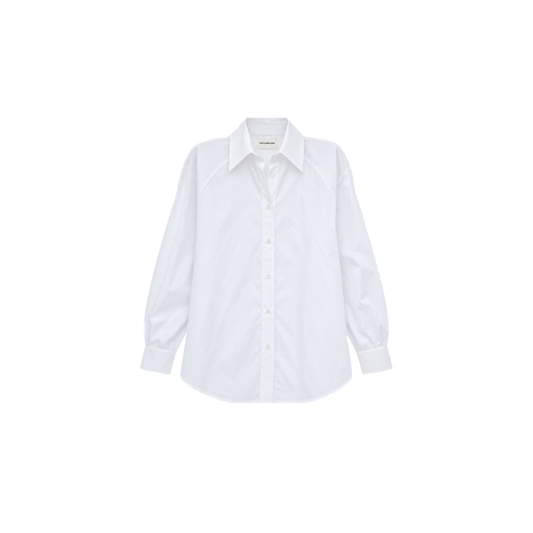 Azzura Padded Shirt in White