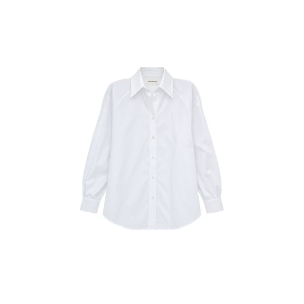 Azzura Padded Shirt in White