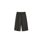 The Frankie Shop Brickell Bermuda Shorts in Olive Glen Plaid