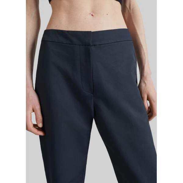The Frankie Shop Cazal Slim Tailored Trousers in Navy, view 6