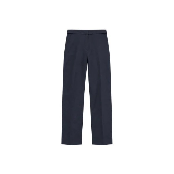 The Frankie Shop Cazal Slim Tailored Trousers in Navy