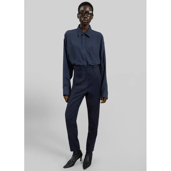 The Frankie Shop Dune Panelled Pants in Navy, view 2