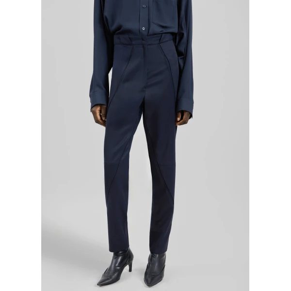 The Frankie Shop Dune Panelled Pants in Navy, view 3