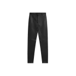 The Frankie Shop Dune Stretch Leather Panelled Pants in Black
